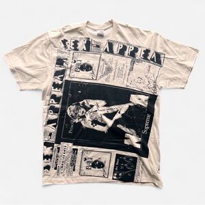 Supreme Collage Tee in the Natural colorway from the Spring/Summer 2024 size L